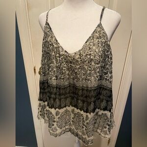 Billabong Black vintage flowy Camisole Top